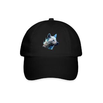 Hyäne - Baseballkappe - Schwarz/Schwarz - Vorne