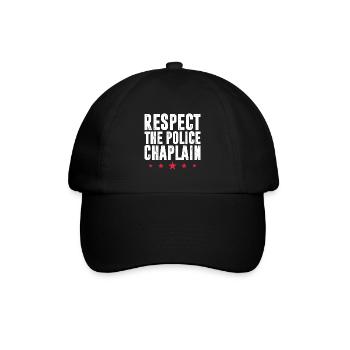 Respect The Police Chaplain Ministry Service - Baseball Cap - black/black - Front