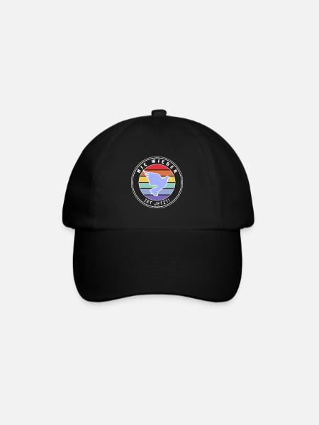 Nie wieder ist jetzt! - Baseballkappe - Schwarz/Schwarz