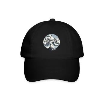 Nix wie raus - perfekt für Outdoor Fans, Wanderer - Baseballkappe - Schwarz/Schwarz - Vorne