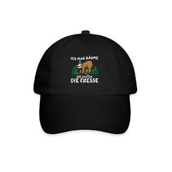 I like trees that keep their mouths shut - Baseball Cap - black/black - Front