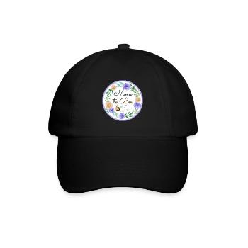 Mom To Bee. Mother's Day Puns. - Baseball Cap - black/black - Front
