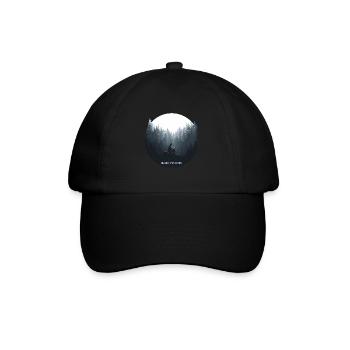 La lecture est ma thérapie – Livres et relaxation - Casquette classique - noir/noir - Devant