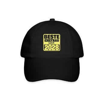 Ehe 2028 - Baseballkappe - Schwarz/Schwarz - Vorne