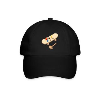Skate skate board bloque skate conseil skate - Casquette classique - noir/noir - Devant