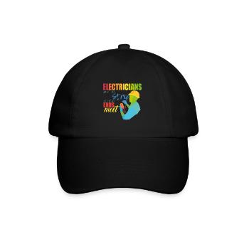 Électriciens - Casquette classique - noir/noir - Devant