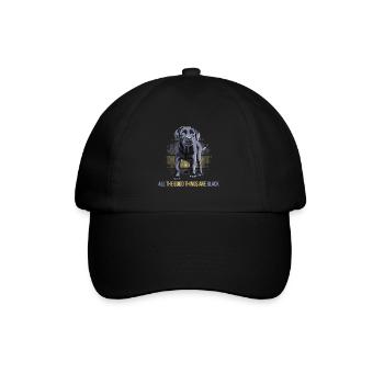dog black labrador dog breeding black labrador - Baseball Cap - black/black - Front