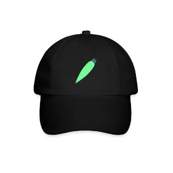 légumes à base de carottes - Casquette classique - noir/noir - Devant