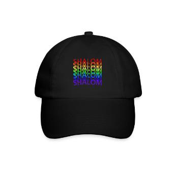 SHALOM - RAINBOW - Baseball Cap - black/black - Front