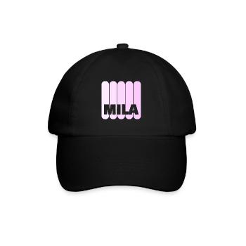 Mila - Baseballkappe - Schwarz/Schwarz - Vorne