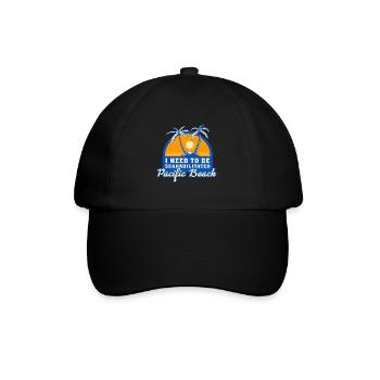J’ai besoin d’être séahabilité Pacific Beach été - Casquette classique - noir/noir - Devant
