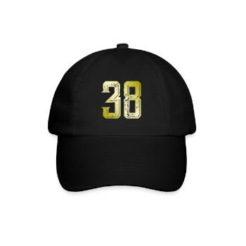 38 number symbol - Baseball Cap - black/black - Front