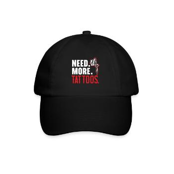 Besoin de plus de tatouages tatouage tatouage t - Casquette classique - noir/noir - Devant