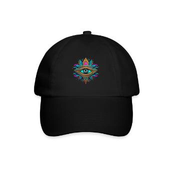 Design Element Eye Neon Tribal - Casquette classique - noir/noir - Devant