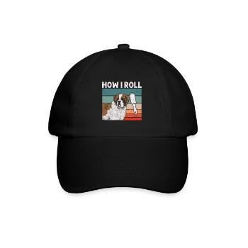 St. Bernard St. Bernard Dog Dog - Baseball Cap - black/black - Front