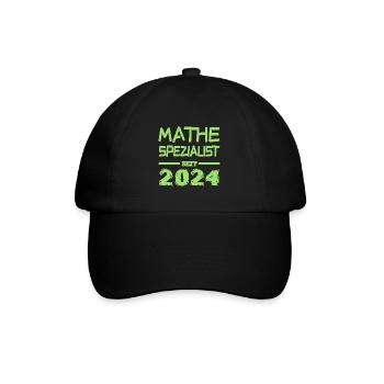 Mathespezialist 2024 - Baseballkappe - Schwarz/Schwarz - Vorne