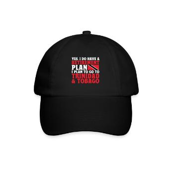 Trinidad and Tobago flag - Baseball Cap - black/black - Front