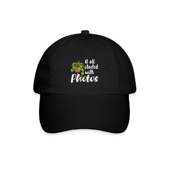 It all started with photos - Baseball Cap - black/black - Front