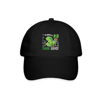 3rd class Dino T-Rex - Baseball Cap - black/black - Front