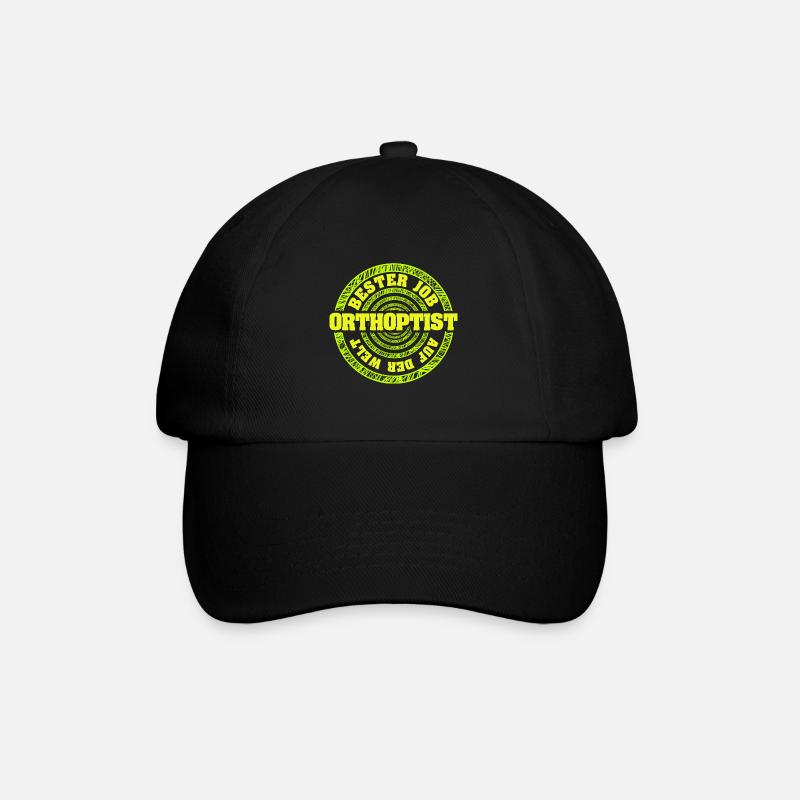 Orthoptiste comme métier - Casquette classique - noir/noir