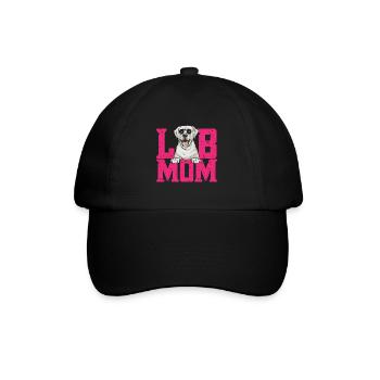 Labrador Retriever blanc Labrador Labrador blanc - Casquette classique - noir/noir - Devant
