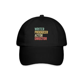 Writer Producer Actor Director Film Maker Movie - Baseball Cap - black/black - Front