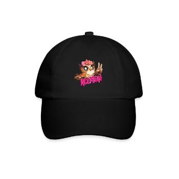 ALLISON - Beautiful girl name with cute OWL - Baseball Cap - black/black - Front