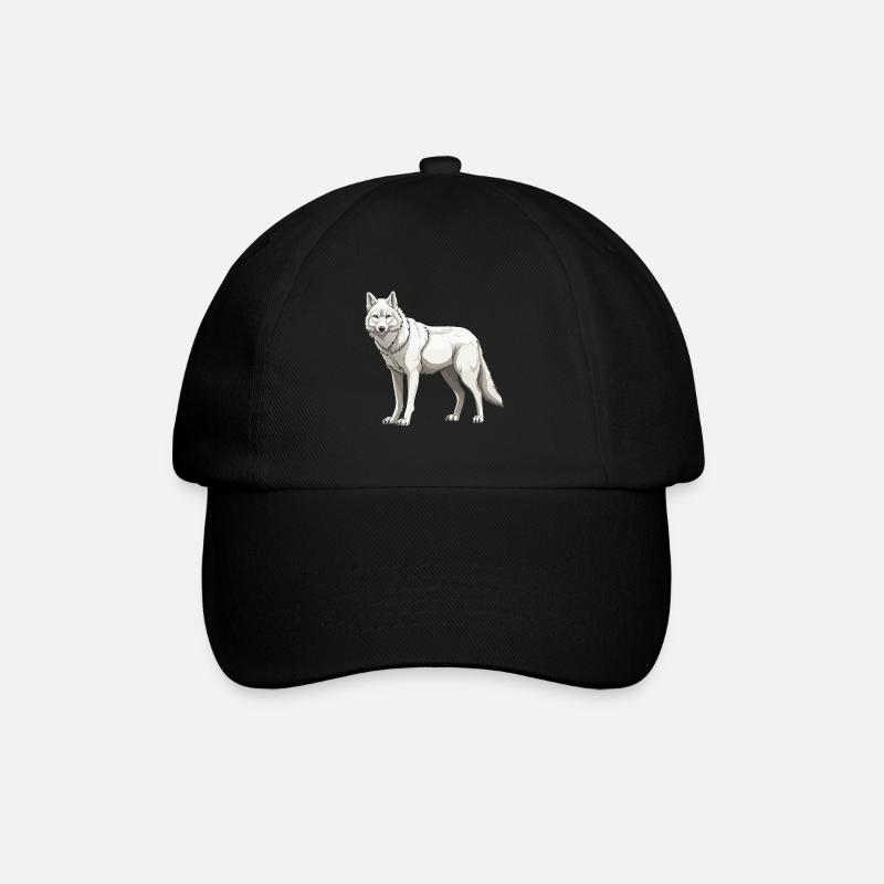 Animal loup - Casquette classique - noir/noir