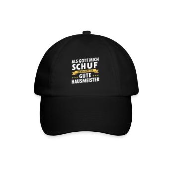 Quand Dieu m’a créé, il avait besoin de bons gardiens - Casquette classique - noir/noir - Devant