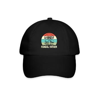 Mushroom Foraging Hunter Fungal Father Morel - Baseball Cap - black/black - Front