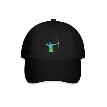 Cadeau de tir à l'arc - Casquette classique - noir/noir - Devant