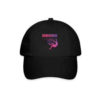 Bouldering Climbing Rock Walls Boulders Polygon - Baseball Cap - black/black - Front