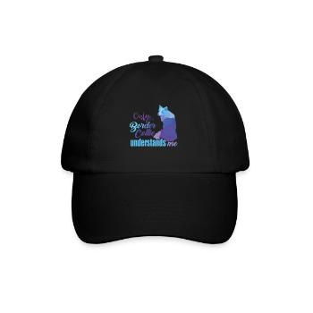 Border Collie - Baseball Cap - black/black - Front