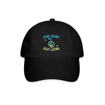 Geschenke für Reiki Meister - Baseballkappe - Schwarz/Schwarz - Vorne
