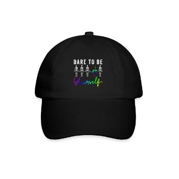 Drapeau arc-en-ciel I Défilé du mois de la fierté LGBT J’ose - Casquette classique - noir/noir - Devant