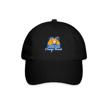 I Need To Be Seahabilitated Orange Beach Summer - Baseball Cap - black/black - Front