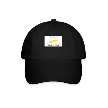 JOIN THE YELLOW TEAM // WHITE VERSION - Baseballkappe - Schwarz/Schwarz - Vorne