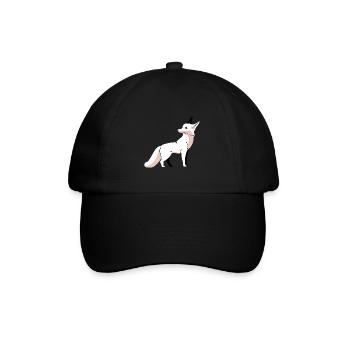 Wildlife Fox Foxes Children Arctic Snow Zoo - Baseball Cap - black/black - Front