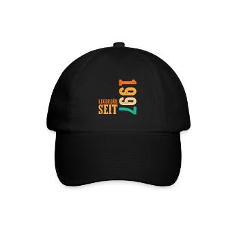 26 Jahre Geburtstag Jahrgang 1997 - Baseballkappe - Schwarz/Schwarz - Vorne