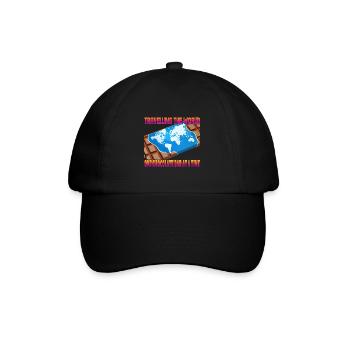 Voyager avec une barre de chocolat - Casquette classique - noir/noir - Devant
