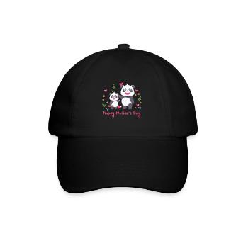 happy Mothersday - Baseballkappe - Schwarz/Schwarz - Vorne