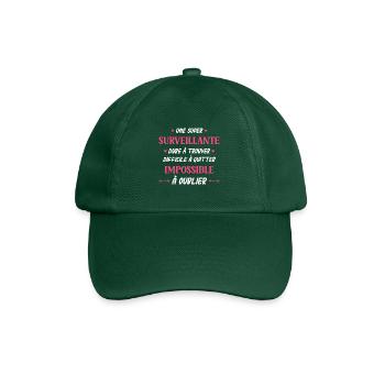 Super surveillante - Casquette classique - vert bouteille - Devant