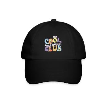 Cool Dental Assistants Club Dentist Practitioner - Baseballkappe - Schwarz/Schwarz - Vorne