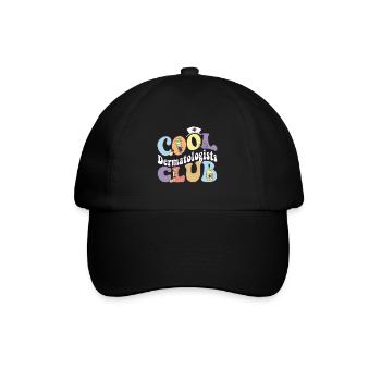 Praticien en dermatologie Cool Dermatologists Club - Casquette classique - noir/noir - Devant