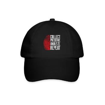 Collecter Préserver Analyser Répéter | Médico-légal - Casquette classique - noir/noir - Devant