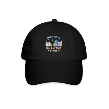 Meet Me in San Antonio Design for Proud - Baseball Cap - black/black - Front