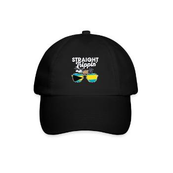 Straight Trippin' Bahamas Vacances Tour Voyage - Casquette classique - noir/noir - Devant