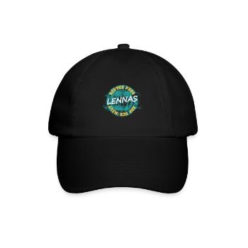 Lennas - Baseballkappe - Schwarz/Schwarz - Vorne