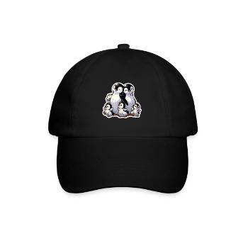 Petits pingouins Pingouin Famille Mignon - Casquette classique - noir/noir - Devant