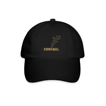 Geschenk für Annabel - Baseballkappe - Schwarz/Schwarz - Vorne